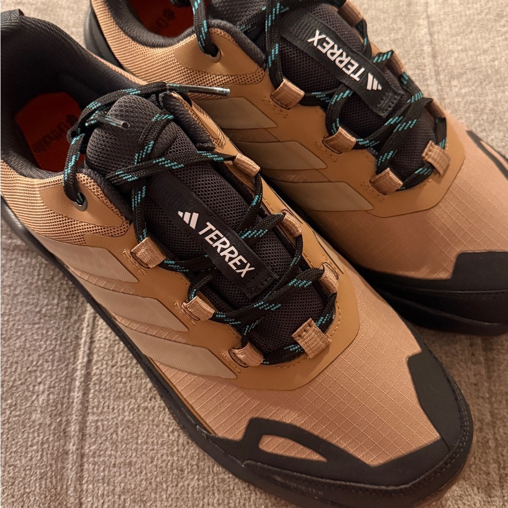 Men’s Adidas Terrex Skychaser Tan and Black Trail Sneakers